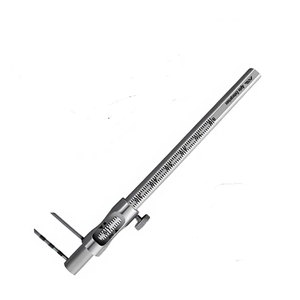 <b>Sliding</b> Caliper Round Gauge 5 Inch Straight 0-80mm Precision Dental Implantology Measuring Instrument Stainless Steel Accurate - Product Image 4