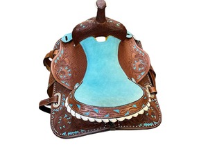 Selle en cuir la plus vendue avec cadre durable et finition luxueuse pour l'équitation, disponible à prix réduit - Product Image 3