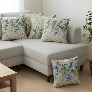 Export Quality 100% Cotton Customized Embroidered <b>Cushion</b> Cover – Modern Home Decor Design - Product Image 5