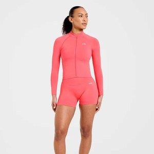 Veste de sport à manches longues personnalisée pour femmes, vêtements de sport décontractés d'hiver, gym, fitness, yoga, entraînement avec fermeture éclair, taille plus - Product Image 2