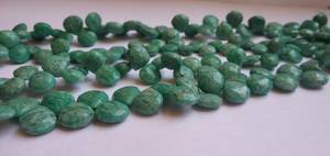 AAA Natural Amazonite Faceted Heart Beads 8.5-9MM Amazonite Gemstone Beads Faceted Amazonite Heart Shape Beads 9 Inch Strand - Product Image 4