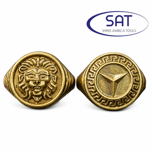 จี้รูปใบโคลเวอร์สี่แฉกสีทอง SAT แบบสองรู สำหรับทำเครื่องประดับ เช่น สร้อยข้อมือ สร้อยคอ ต่างหู แม่พิมพ์หล่อจากเปรู - Product Image 4