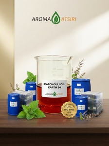 Huile essentielle de patchouli pure Aroma Atsiri Earth 34, distillée à la vapeur, 100% naturelle, pour l'aromathérapie, tous types de peau - Product Image 1