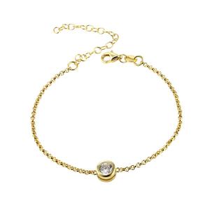 Pulsera Clásica Hecha a Mano en Plata de Ley 925 con Topacio Blanco, Estilo Boho para Mujer - Product Image 3