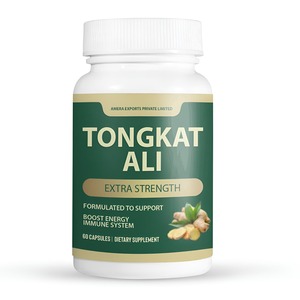 Capsules d'extrait de racine de Tongkat Ali et d'herbe de chèvre cornée de qualité alimentaire, personnalisées, compléments alimentaires à base de plantes pour hommes, en emballage en bouteille - Product Image 4