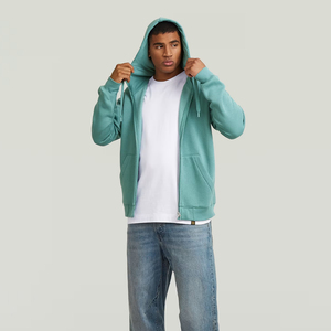 High Quality Custom Zipper Hoodie Double Layer Drop Shoulder Heavyweight Oversized Cotton <b>Zip</b>-up Hoodies for Winter - Product Image 2