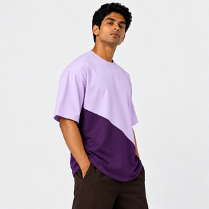 T-shirt pour homme de qualité supérieure, nouveau modèle, tissu tissé en polyester/coton écologique, imprimé tie-dye, design vierge, t-shirt personnalisé pour homme - Product Image 3