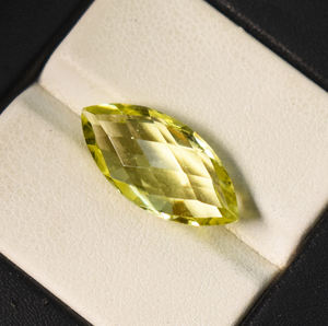Pierre précieuse en quartz citron naturel, quartz citron jaune 20x10 mm, taille marquise, fabrication de bijoux, pierre précieuse en vrac de 6,95 carats pour bijoux - Product Image 3