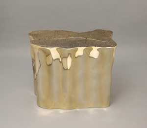 Elite Modern Aluminum <b>Stool</b> Natural Edge Design Durable Handcrafted Appearance Inflatable Eco-Friendly Portable Easy Furniture - Product Image 1