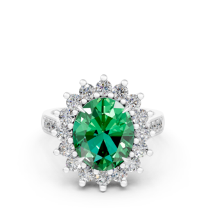 Bague en argent 925 avec diamant de laboratoire pour femme, certifiée IGI, RJC, ODM, OEM, fabricant éthique de bijoux fins, vente en gros E201287 - Product Image 5