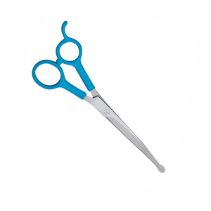 plastic scissor Best Quality Plastic Handle Hairdressing Scissors Stainless Steel <b>Blade</b> Professional Blue Handle Manual Hair - Product Image 5