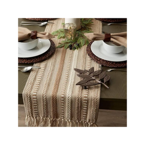 Floral Printed Cotton Woven <b>Table</b> Runner Rustic Style Home Decor 280 GSM Double Sided Weave Eco Washable OEKOTEX Certified - Product Image 5