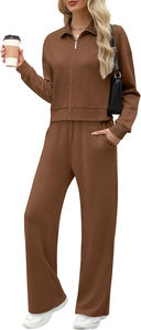 Survêtement polaire personnalisé avec logo latéral pour femme – Ensemble jogging et pantalon de survêtement - Product Image 6