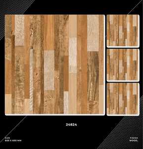 Carrelage en marbre vitrifié de qualité supérieure fabriqué en Inde, aspect marbre, dalle de 600x600 mm, surface brillante, carrelage de sol en bois, carrelage d'intérieur - Product Image 2