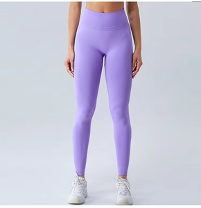 Leggings de yoga taille mi-haute pour femmes, grandes tailles, hiver, décontractés, respirants, longueur intégrale, coton bambou, fitness, mode, vente en gros - Product Image 3
