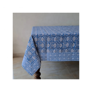 Nappe Jacquard brodée 100% coton à l'aspect texturé indien traditionnel 120 GSM 4 places décor indien certifié ISO OEM - Product Image 1