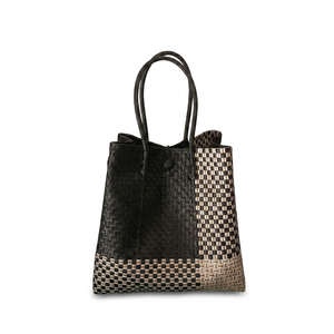 Best Seller Elegant Unique Handmade Women's Woven <b>Tote</b> Bag Premium <b>Plastic</b> Recycled Material Origin From Indonesia - Product Image 1