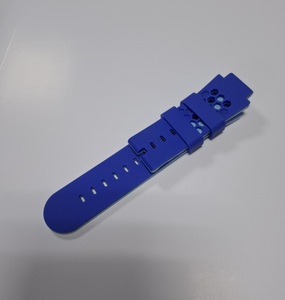 Blue Silicone <b>Watch</b> Strap Two-color LSR 20mm 22mm Quick Release Replacement Band Soft Waterproof Adjustable for Smartwatch - Product Image 1