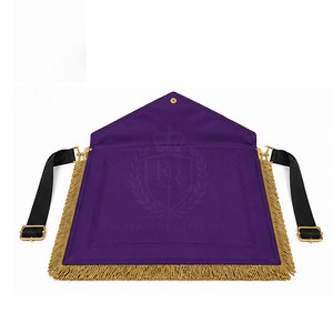 Tablier maçonnique de qualité professionnelle, broderie personnalisée, fabriqué au Pakistan, qualité export. - Product Image 5
