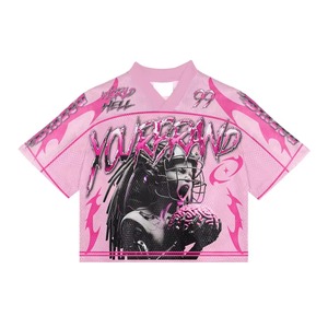 Maillot de football américain vierge en mesh, style hip-hop, pour entraînement sportif, pour adultes et jeunes - Product Image 5
