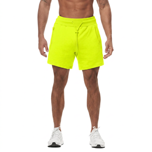 Pantalones Cortos de Algodón Tejido Verde Oliva para Hombre, Cintura Media, Cordón Ajustable, Casuales, Transpirables, con Bolsillos - Product Image 2