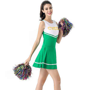Uniforme de cheerleading pour femmes, haute qualité, polyester/spandex, uniformes de cheerleading personnalisés pour enfants, uniforme de cheerleader bleu sexy pour adultes - Product Image 2