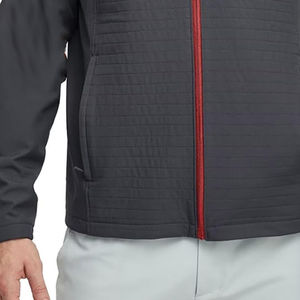 Blouson Bomber Homme Haute Qualité Hiver Simple Couche Col Montant Standard Réversible Coupe-Vent Logo Avant - Product Image 4