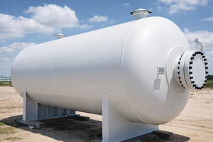 Tanque de Almacenamiento de Gas Industrial de Acero Suave de Alta Capacidad, Recipiente a Presión Horizontal, Solución Duradera para Almacenamiento de Gas a Granel, 1000-10000L - Product Image 3