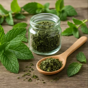 WARRLY Polvo de Extracto Herbal de Albahaca Sagrada Premium 99% Natural, Ingrediente Superalimento Tulsi de Grado Alimenticio, Empaque en Tarro de Cristal y Botella - Product Image 1