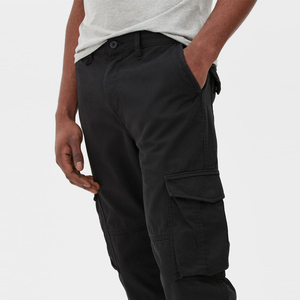 Pantalones Cargo de Lona Vintage para Hombre, Cintura Media, Corte Recto, para Senderismo, Trabajo, Casuales, con Bolsillos Laterales, Secado Rápido, Transpirables, 100% Poliéster - Product Image 6