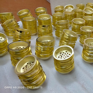 Quemador de incienso de aromaterapia dorado personalizable de alta calidad, soporte pequeño eléctrico de Oriente Medio para comercio transfronterizo - Product Image 2