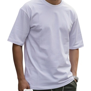 Super Heavy 320gsm 100% algodón hombres Streetwear Oversized Drop Shoulder Loose Fit camiseta de longitud larga - Product Image 1
