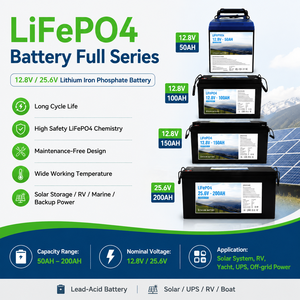 Nueva Batería de Iones de Litio LiFePO4 WHE 25.6V100Ah 2026 para Almacenamiento de Energía Solar Fuera de la Red con Clasificación IP20 y Más de 6000 Ciclos - Product Image 2
