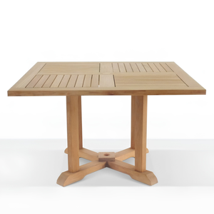 Mesas de Centro Extensibles Modernas Hechas de Madera de Teca Envejecida de Alta Calidad con Acabado Liso, Perfectas para el Hogar - Product Image 1