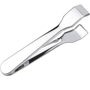 Stainless Steel <b>Ice</b> Cube <b>Tong</b> Bar Tools Customized Size with Sale Natural Stainless Steel Grilling <b>Tongs</b> - Product Image 1
