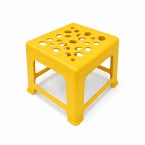 Stackable Plastic Square <b>Stool</b> <b>for</b> Cafe Restaurant Patio and Event Use with Lightweight Durable Structure - Product Image 6