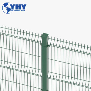 Sơn tĩnh điện hàn dây tấm với hình chữ V uốn 50x200mm lỗ 3D cong hàng rào tam giác uốn cong 1.83m x 2.5m Bảng điều khiển - Product Image 2