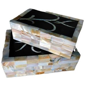 Luxury Hot Selling Mother & Pearls Over Wood Box Manufacturers Indian Handmade Trendy Chocolate Box Customized <b>Jewellery</b> Box - Product Image 1