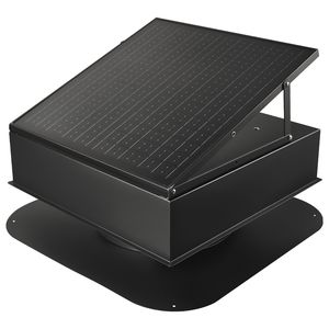 Ventilatore Solare Intelligente da Tetto 35W, 2400 CFM, Controllo Automatico della Temperatura, Motore DC Brushless Integrato per Scarico Sottotetto - Product Image 1