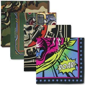 Hysaf Apparels Co | Custom <b>Bandana</b> Manufacturer Custom Artwork <b>Bandana</b> Plug 23x23 Inch Soft Breathable 100% Cotton <b>Bandana</b> Scarf - Product Image 1