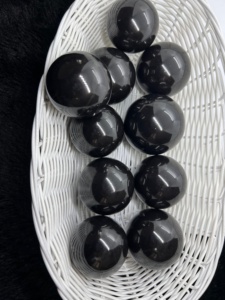 Esfera de Obsidiana Negra Natural de Alta Calidad al por Mayor, Decoración para el Hogar, Piedra de Meditación Curativa, Reiki, Tallada en Gujarat - Product Image 6