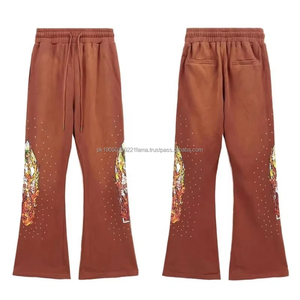 Pantalones Deportivos de Lona Ligeros Personalizados 2026 para Hombre, Talla XXL, de Alta Calidad, Impermeables, Holgados y Acampanados - Product Image 4