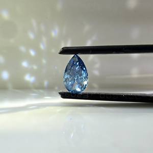 Diamante azul intenso de 1 quilate, corte brillante en forma de pera, cultivado en laboratorio, VS1, certificado por IGI, piedra suelta para la elaboración de joyas. - Product Image 5