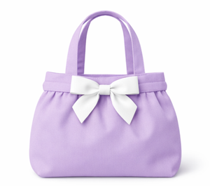Bolsa de compras para bebé de algodón 100% orgánico, ecológica, de moda, tamaño mediano, con asa larga y lazo, al por mayor. - Product Image 6