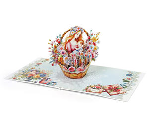 Nueva Tarjeta de Felicitación 3D Pop-up para el Día de la Madre con Impresión Digital y Offset, Estilo Vintage - Product Image 4