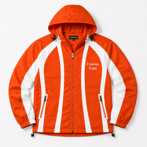 <b>Mens</b> Summer <b>Thin</b> Performance Hooded Windbreaker Zip Front Sports <b>Jacket</b> Water Repellent Outdoor Casual Activewear - Product Image 1