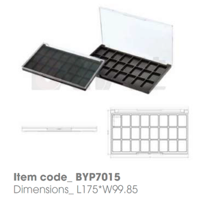 Palette en plastique vide avec logo personnalisé pour fard à paupières crème et couleur pour sourcils - Product Image 1