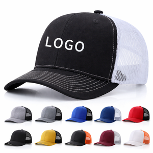 Casquette de camionneur de haute qualité avec dos en maille, réglable, à fermeture snapback, broderie de logo personnalisée, casquette décontractée pour le sport et les activités de plein air - Product Image 1