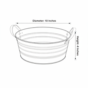 Headway Crafts - Baignoire ronde galvanisée - Product Image 6