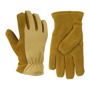 New Trending Product A Grade Cowhide Leather Working <b>Driver</b> <b>Gloves</b> Anti-Slip Oil-Resistant Anti Cut Safety Driving Work <b>Gloves</b> - Product Image 6